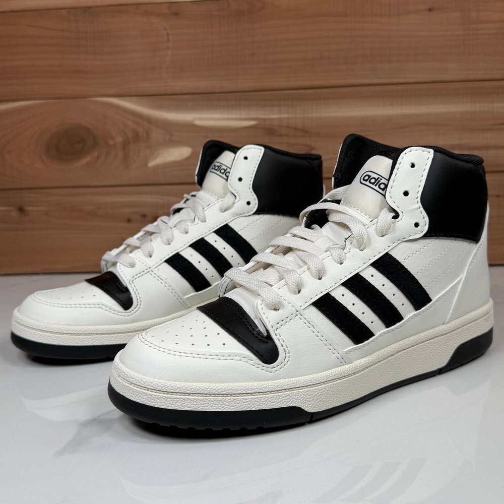 Adidas Break Start Mid W Womens White Black Basketball Shoes IH7880 Size 7 NEW - Picture 2 of 12
